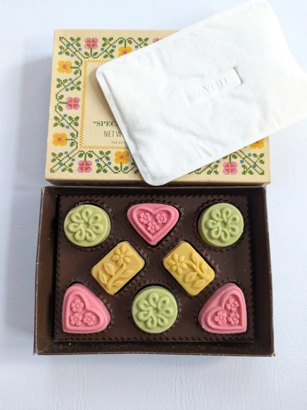 Lot 3 Boxes Vintage 60's & 70's Avon Decorative Soap Hostess Sets